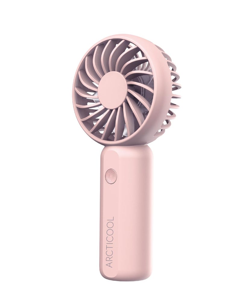 ARCTICOOL Portable Mini Fan - Rechargeable Hand Fan with 3 Adjustable Speeds, 2000mAh Battery, Lightweight Design, Low Noise, and Easy Portability for Indoor and Outdoor Use(Pink) - Image 1