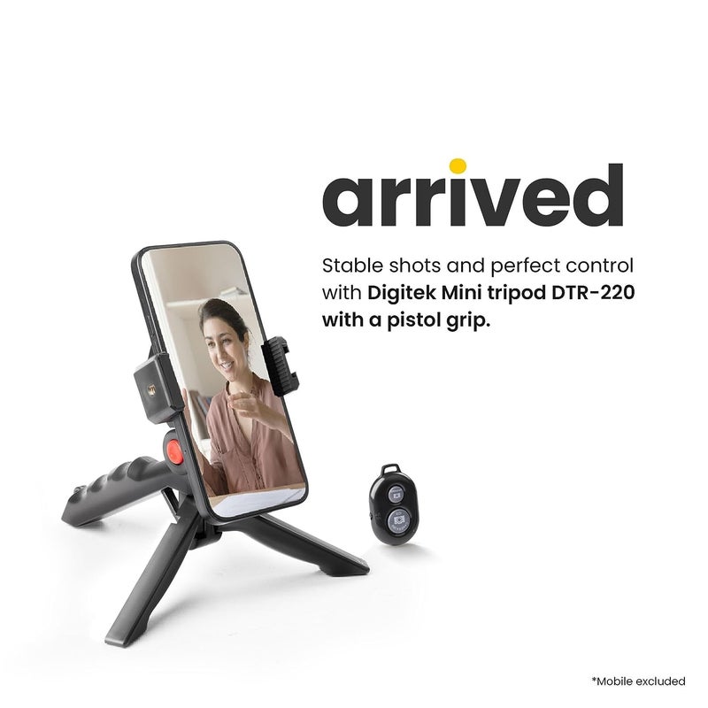 SKYCELL Lightweight & Portable Mini Tripod, Ideal for Smartphones, Action Camera, DSLR & Camera for Comfortable & Longer Duration Shoot, with Smartphone Mount & Shutter Remote - Image 2