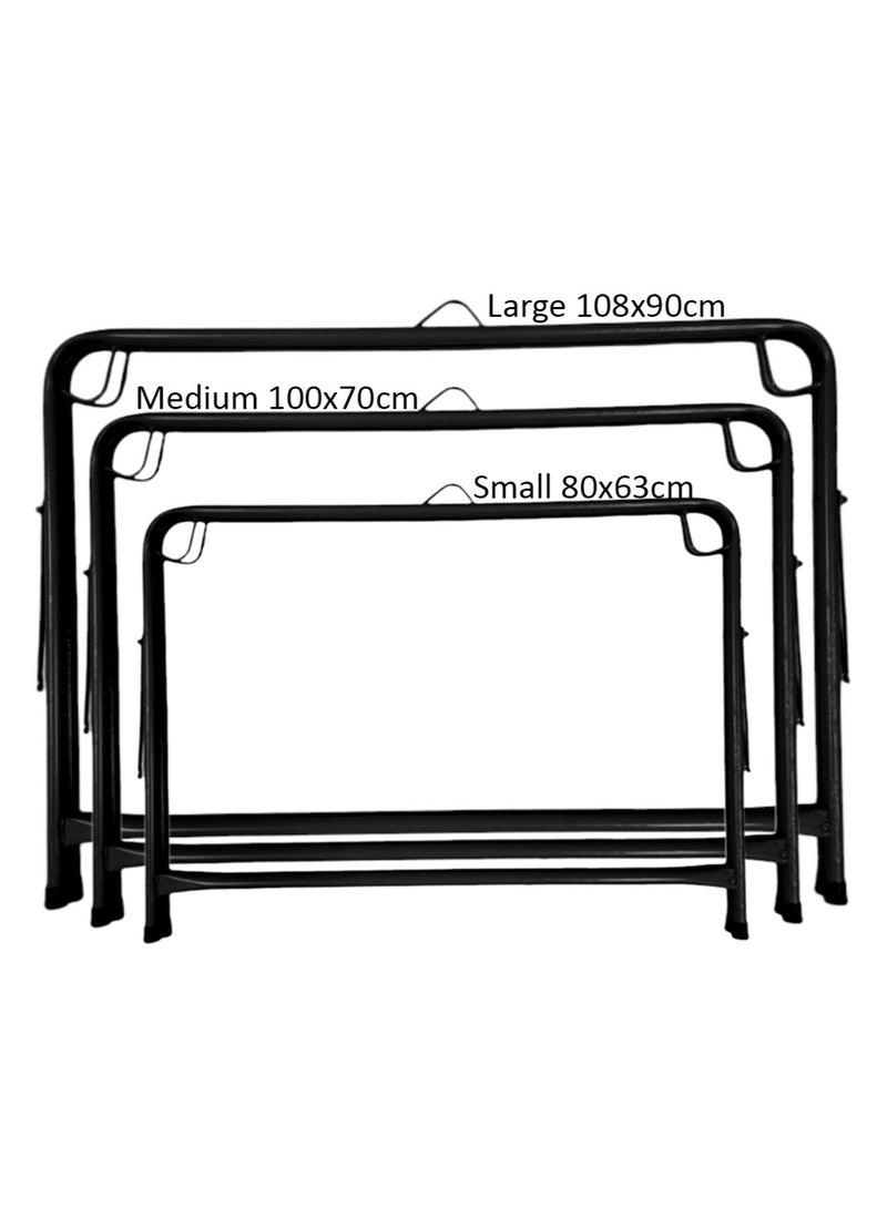BABYCARA - Baby Swing Sleeping Folding Cradle Handlebar Jizani Style For Infant Random Fabric Color With 3 Sizes - Image 1