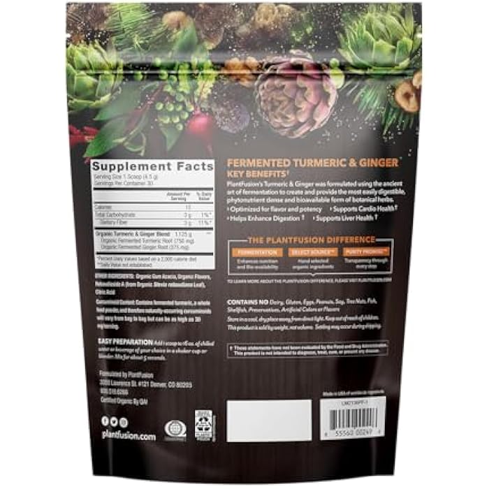 PlantFusion SoTru Organic Fermented Turmeric and Ginger, 4.76 Ounce - Image 2