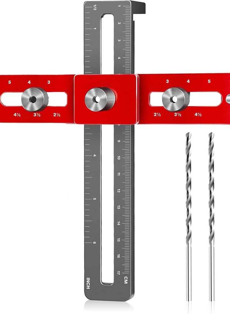 GGOOT Adjustable Cabinets Hardware Jigs Tool Puncher Locator Drill Template Guide Installation of Handles Knobs on Door - Image 1