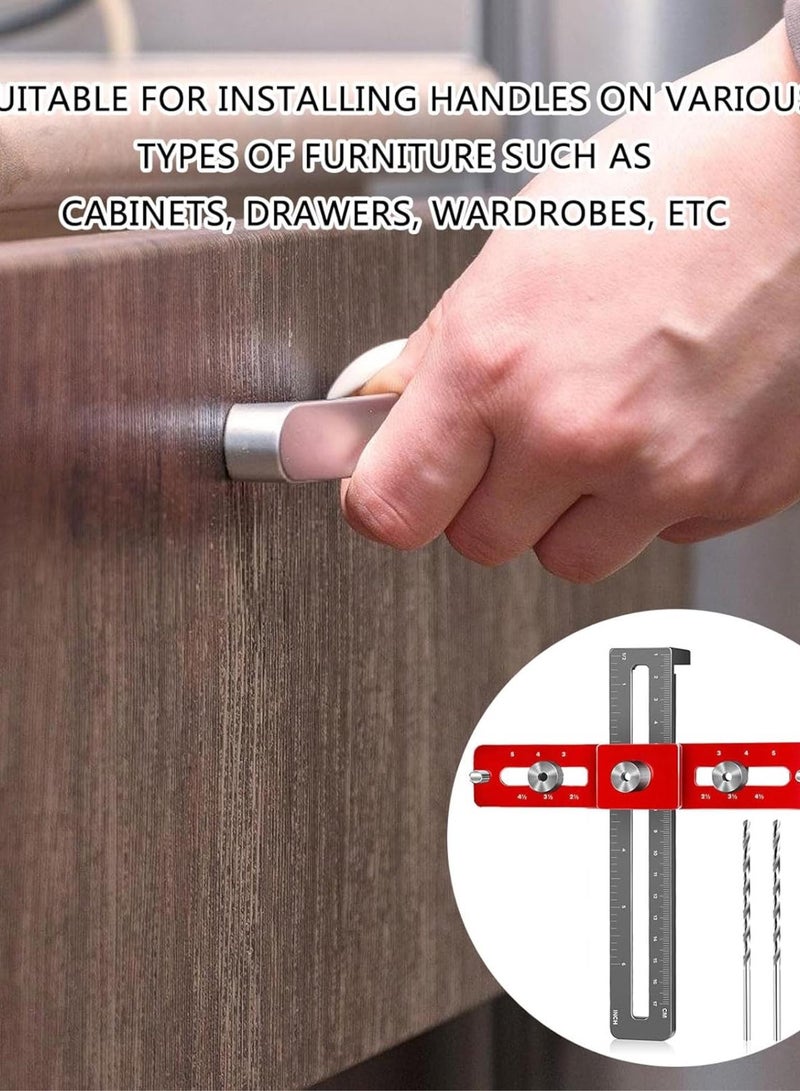 GGOOT Adjustable Cabinets Hardware Jigs Tool Puncher Locator Drill Template Guide Installation of Handles Knobs on Door - Image 3