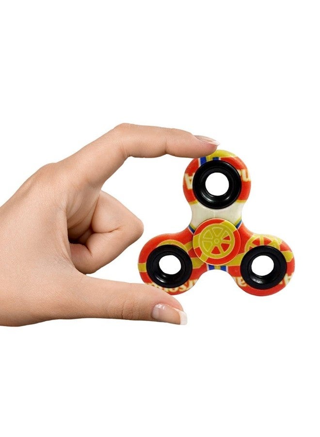 Premsons Premsons® Hand Spinner Desk Toy - High Speed Smooth Finger Spin Sensory Fidget Stress Relief Game Play for Kids & Adults - Birthday Party Gift - Combo - Football-A + Metal Gold Dual - Image 2