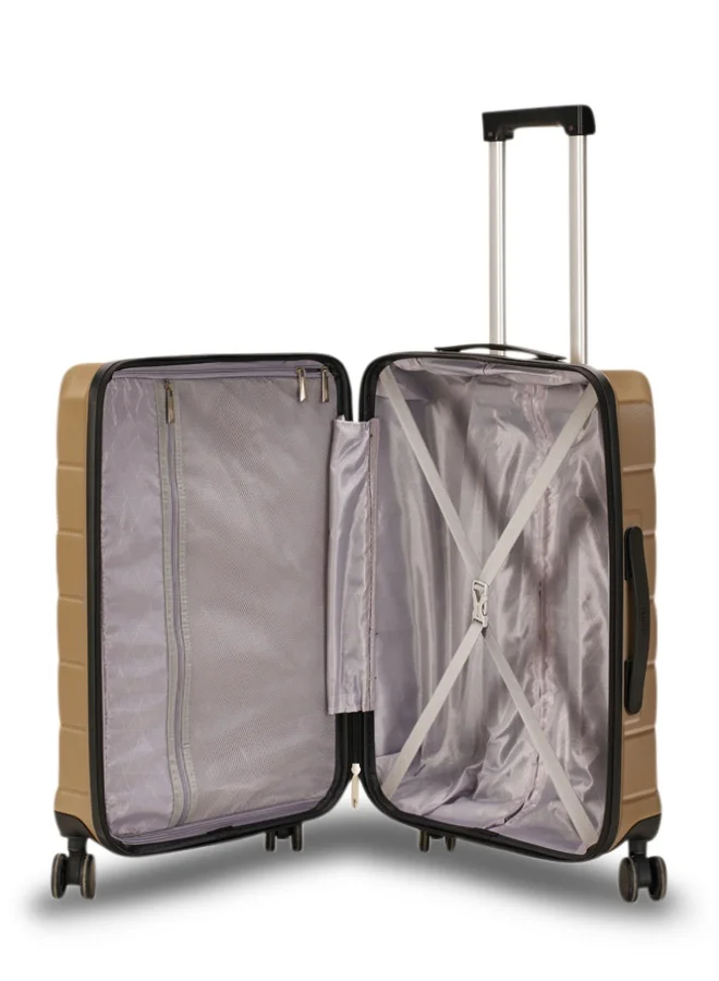 LIMRA Travel bags hard Luggage set 3 pieces size 28/24/20 inch Champagne