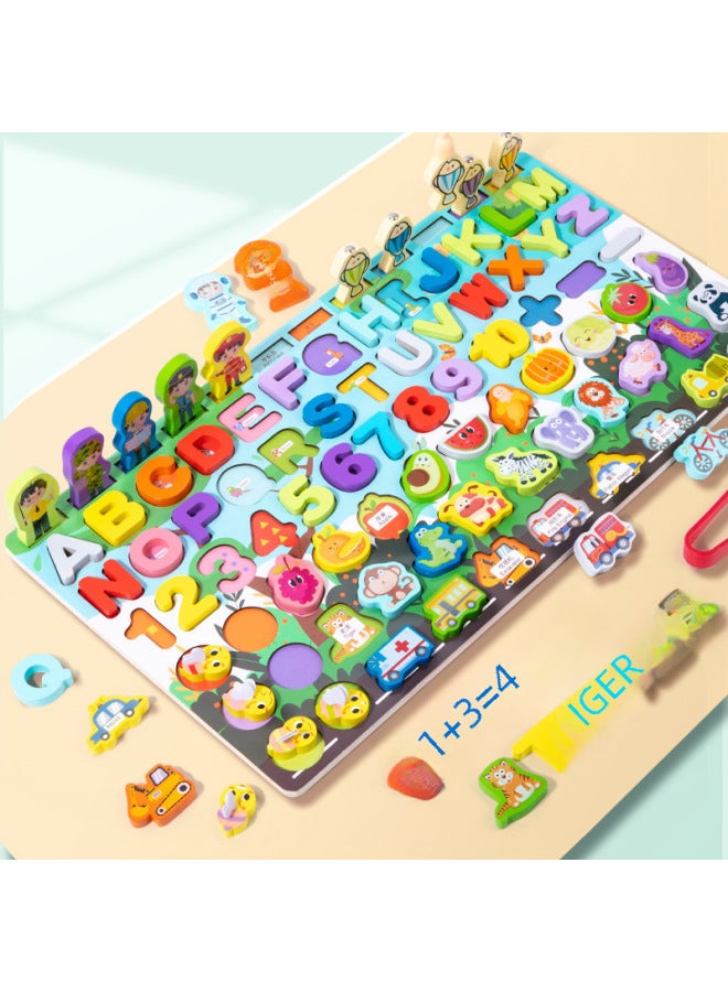 Children's Puzzle Toy 3d Wooden Puzzle Craft Kit Space Shuttle Model Building Set Educational Diy Assembly Toy For Kids-Color:Busy School Bus - Image 3