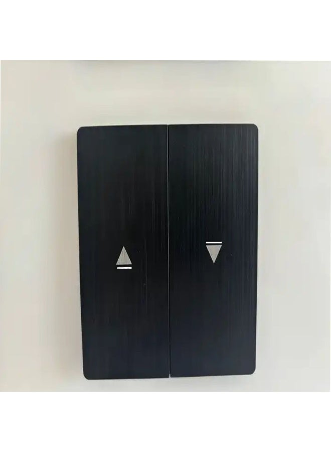 CL Curtain switch to control the up and down of electric curtains or shutters. It features two arrows, one pointing up and the other down. - Image 1