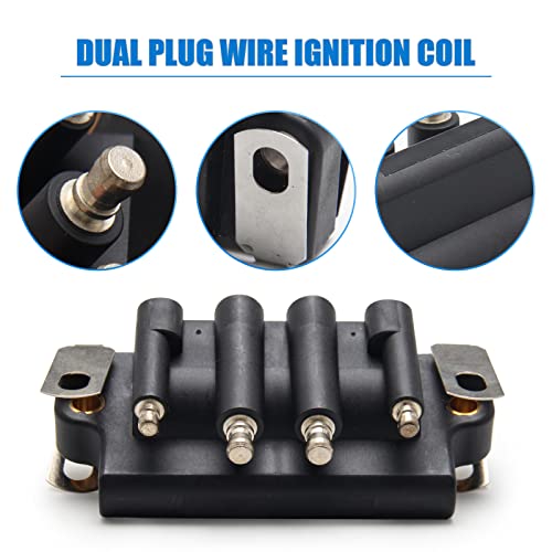 Somusen 583740 0583740 Dual Plug Wire Ignition Coil Compatible with 87-99 Johnson Evinrude OMC 18-5170 183-3740 583298 879614 2hp - 175hp Engines - Image 4
