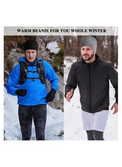 SYOSI SYOSI Winter Beanies with Ear Flaps for Men Women, Stocking Caps Warm Ear Flap Hat with Fleece Lined Knit Brimmed Ski Cap  - Image 2