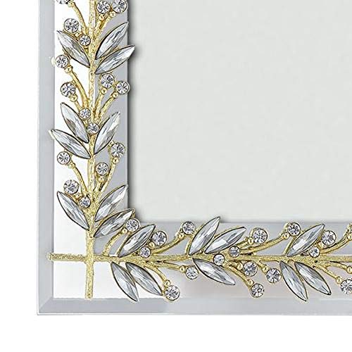 Olivia Riegel Gold and Silver Laurel Crystal Photo Frame (4"X6") - Image 2