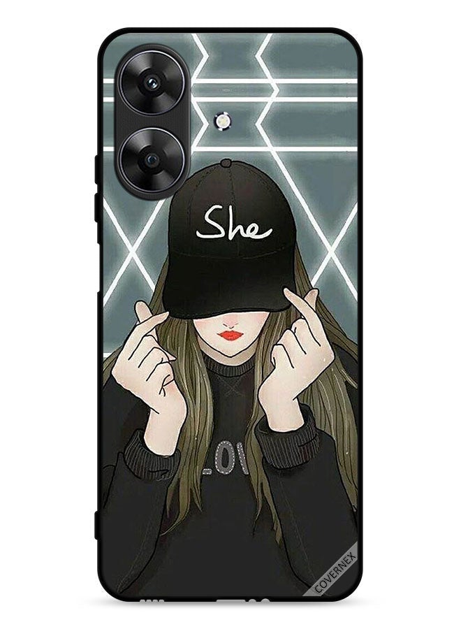 Covernex Realme Note 60 4G Protective Case Cover She On Cap - Image 1
