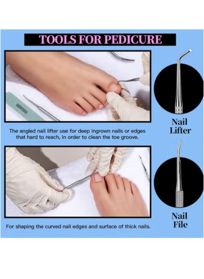 عام مجموعات العناية بالأظافر ، ملف الأظافر 100/180 ، مجموعات الأظافر النسائية ، كتل عازلة الأظافر ، كليبرز بشرة ، لائحة بشرة ، اندفاع بشرة ، أدوات مانيكير ، مجموعات مانيكير ، أدوات الدماغ وأدوات الأظافر (12 ٪) - Image 5