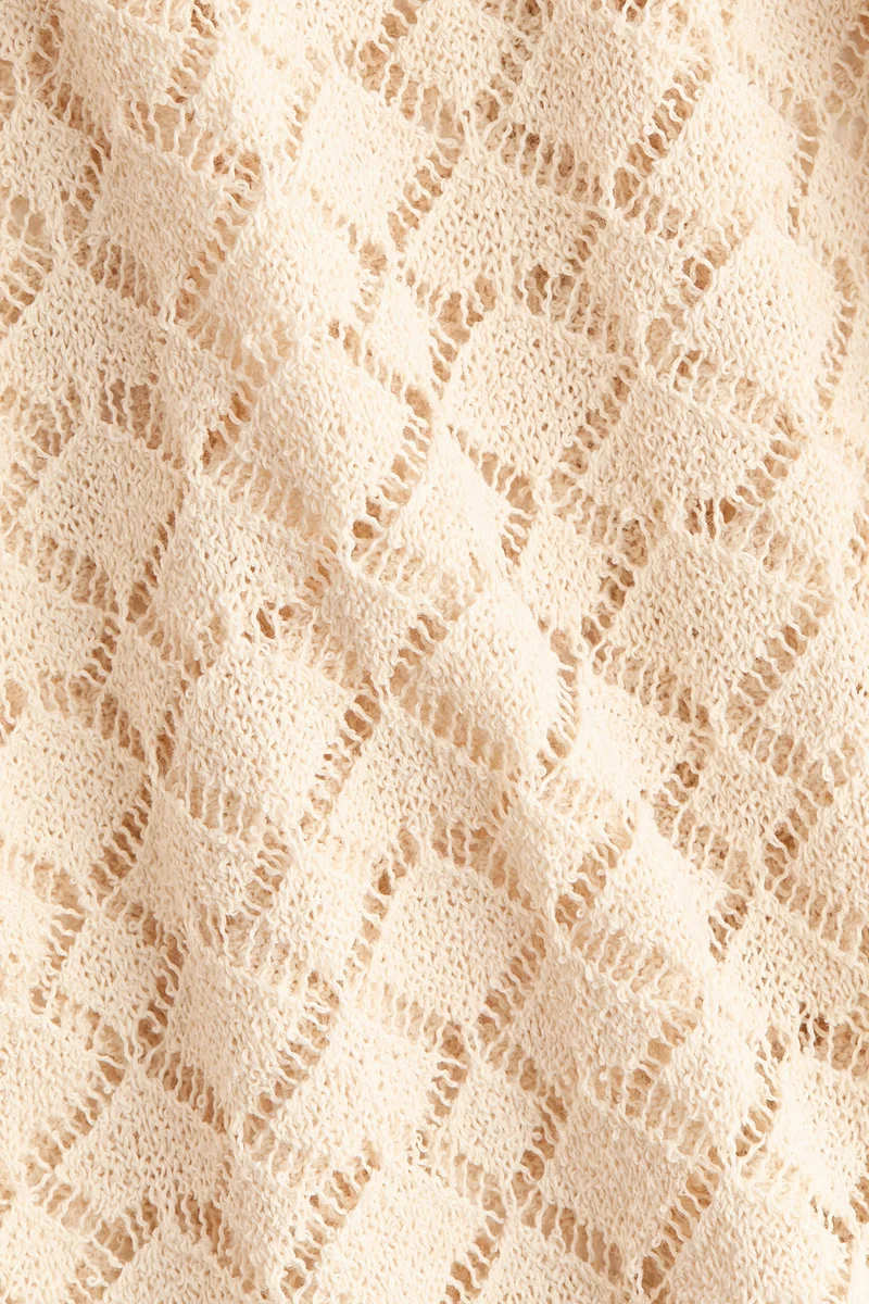 H&M  Crochet-look scarf-collar dress for Women | Best Price UAE