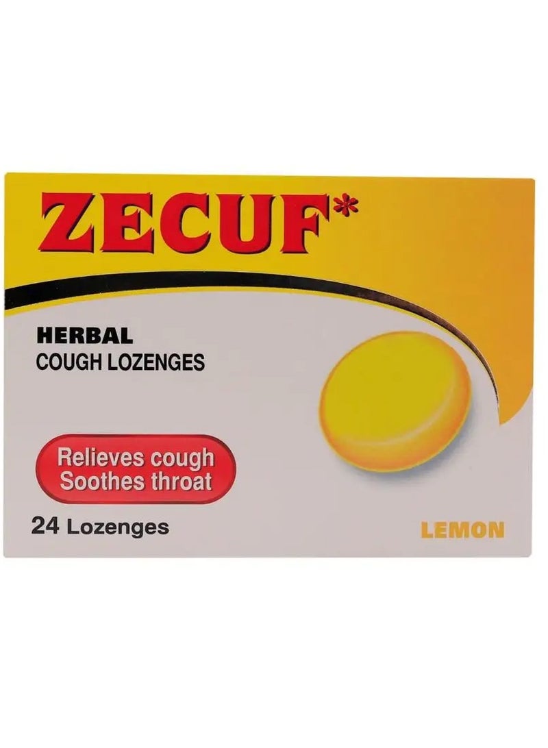 Zecuf Herbal Cough Lemon Lozenges 24's