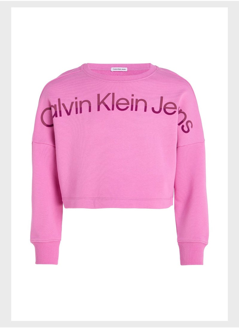 Calvin Klein Jeans - Kids Crew Neck Sweatshirt - Image 1