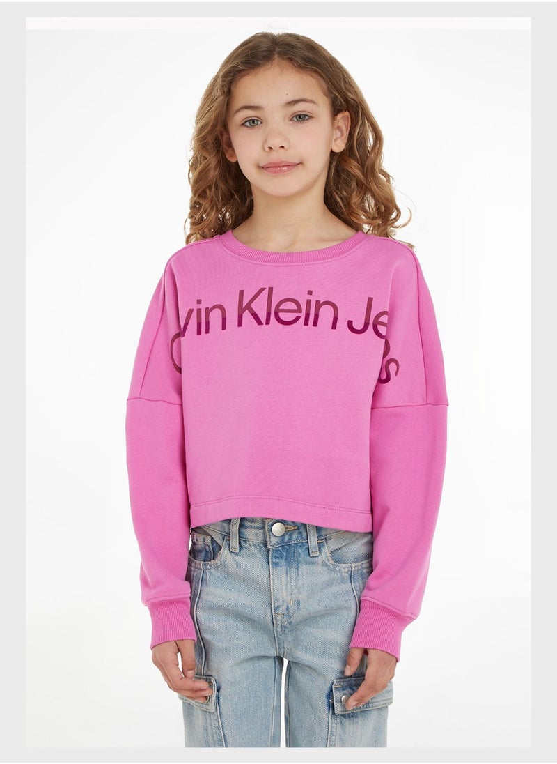 Calvin Klein Jeans - Kids Crew Neck Sweatshirt - Image 1