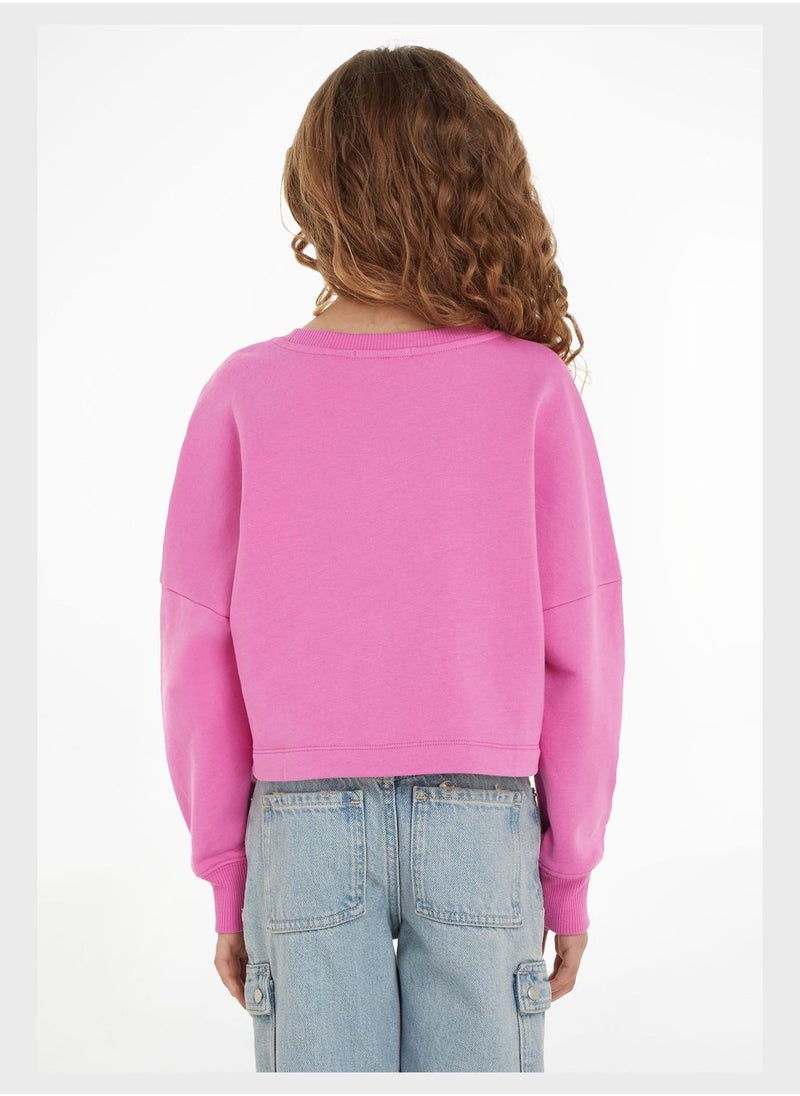 Calvin Klein Jeans - Kids Crew Neck Sweatshirt - Image 1