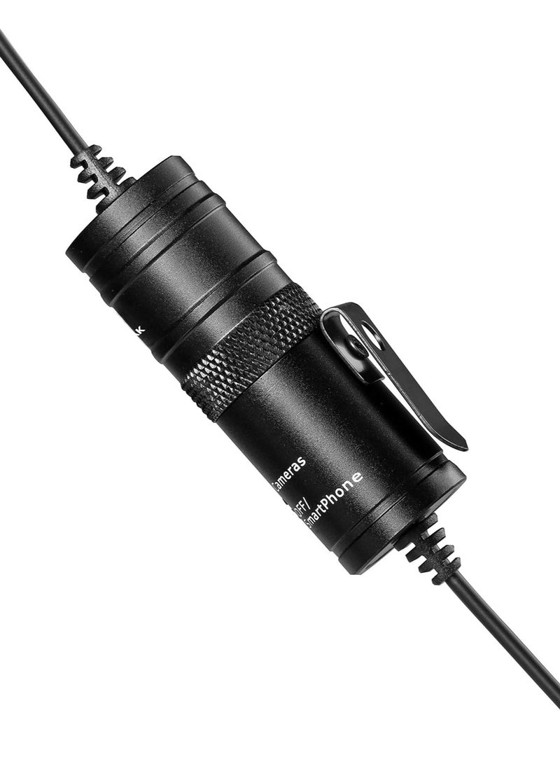 ELTRAZONE M1 Lavalier Microphone - Professional Clip-On Mic for Clear Audio Recording (Black) - Image 3