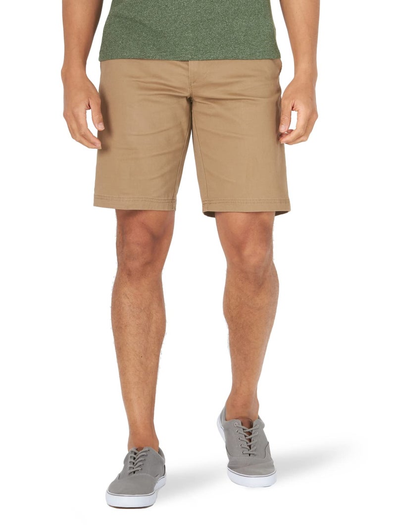 Lee Men's Extreme Motion Flat Front Short Original Khaki 33 - Image 1