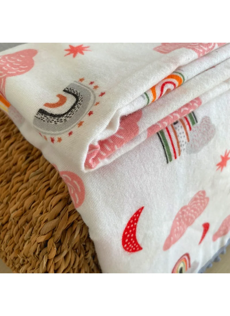 Lief Home Flannel Baby Blanket 100X115 | Double-sided