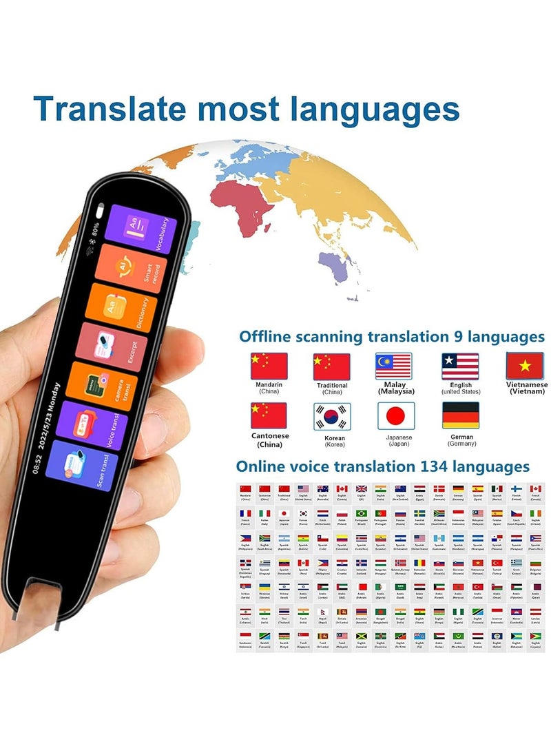 Shopit Translation Pen, Scan Reader, Text to Speech Translation Device, Language Translation Device, Support 100 Languages, Digital or Photo Reader Pen, Image, Text and Voice Translation Device, Reading Pen  - Image 2
