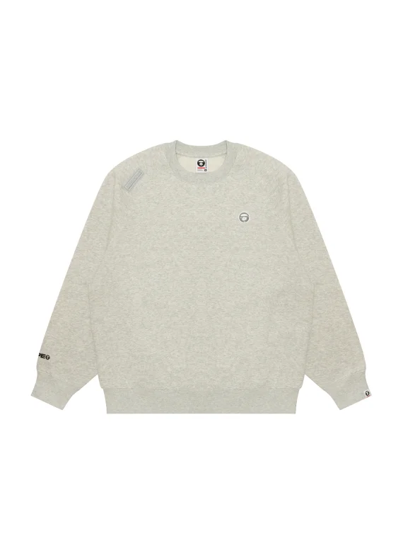 AAPE Moonface logo crew neck sweatshirt