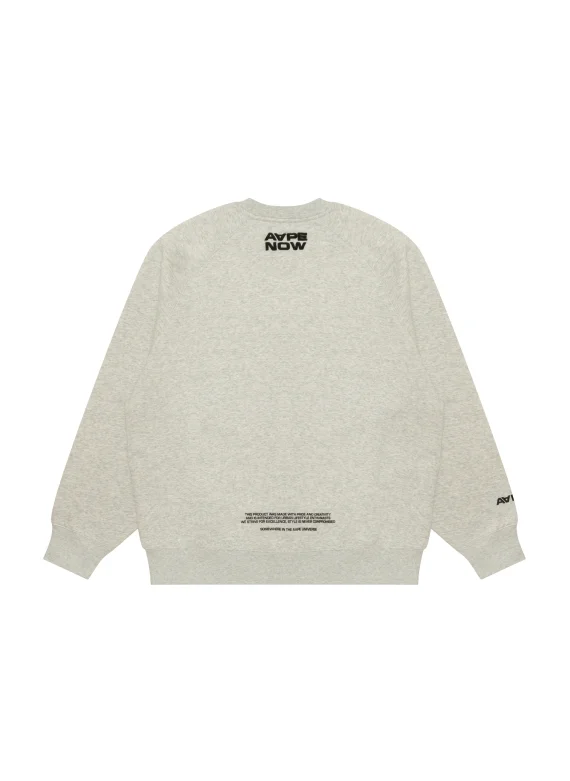 AAPE Moonface logo crew neck sweatshirt