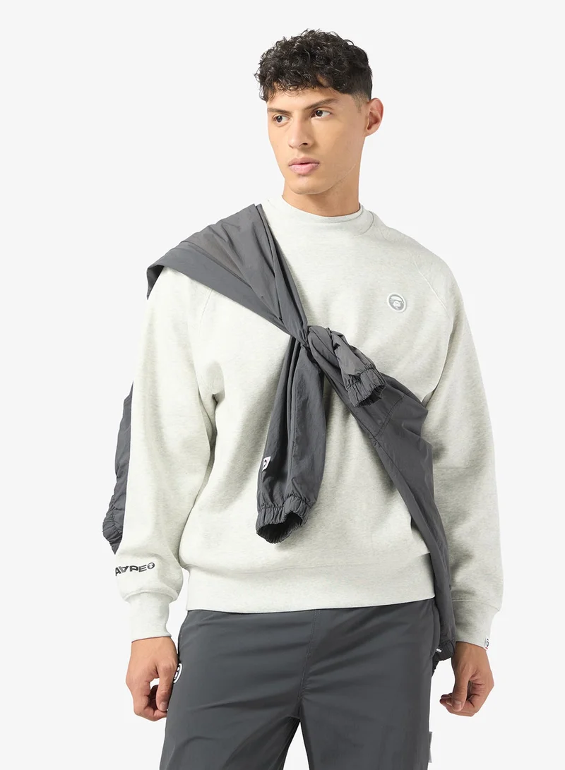 AAPE Moonface logo crew neck sweatshirt