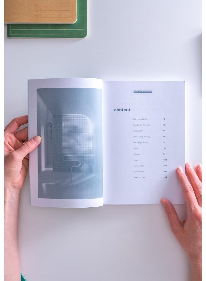 Pause, Breathe and Grow: Notes on mindful creative life (flat lay notebook)  - Image 4