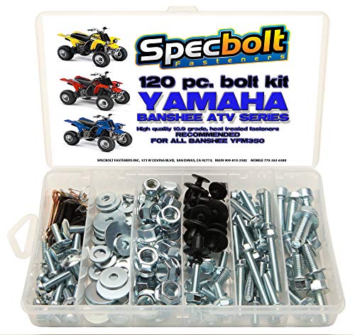 Specbolt Fasteners Brand Bolt Kit. Fits All Yamaha Banshee YFM350 Models ATV(120 pc) Maintenance for Plastics Body Engine Exhaust Frame seat radiators Guards - Image 4