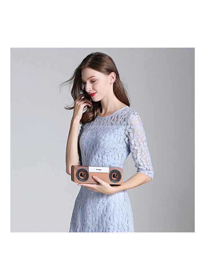 NIBEMINENT Stereo Bluetooth Speaker Wood Colorful - Image 3