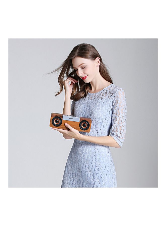 NIBEMINENT Stereo Bluetooth Speaker Wood Colorful - Image 5