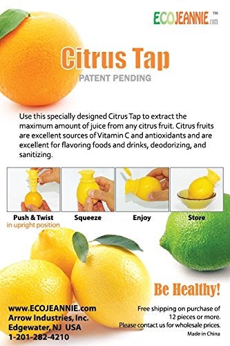 EcoJeannie 1 Pack Citrus Tap, Portable Lemon Juicer Faucet (Patent Pending), Lime Squeezer, Juice Extractor- BPA Free Hormone Free - Image 5