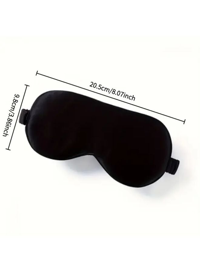 قناع النوم ثلاثي الأبعاد القابل للتعديل، مريح ومانع للضوء، أسود اللون - Image 5