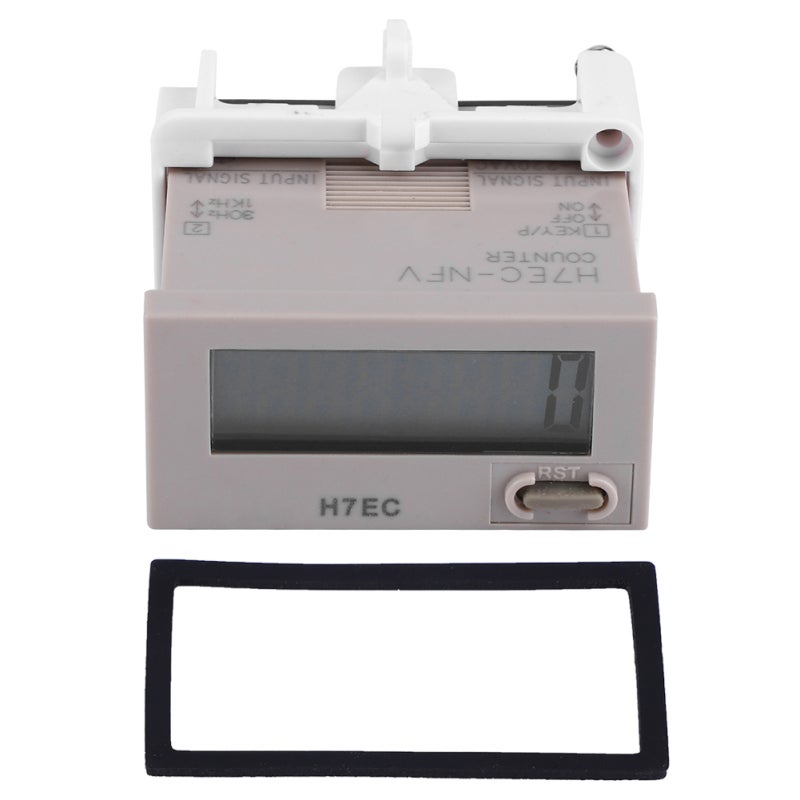 Digital Counter: 8-Digit LCD Display - Accurate Reliable Counting Electrical Totalizer With AC 110-220V, Built-In Lithium Battery, Long Service Life, Panel Mounting For Industrial Equipment Monitoring - Image 1