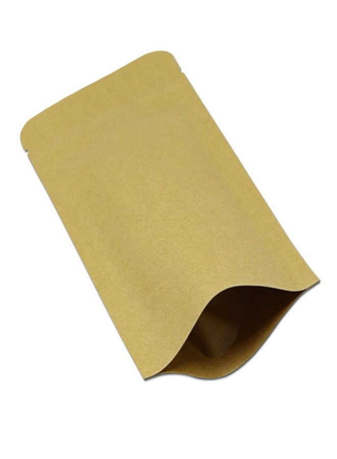 MITOB Mylar Bag Kraft Paper Foil Inner Self Standing Resealable Zipper Lock Pouch Food Stand Up Bags for Zip Packing Candy Lock (50, 5.1x8.3 inch) - Image 2