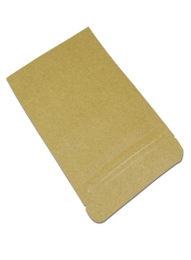 MITOB Mylar Bag Kraft Paper Foil Inner Self Standing Resealable Zipper Lock Pouch Food Stand Up Bags for Zip Packing Candy Lock (50, 5.1x8.3 inch) - Image 5
