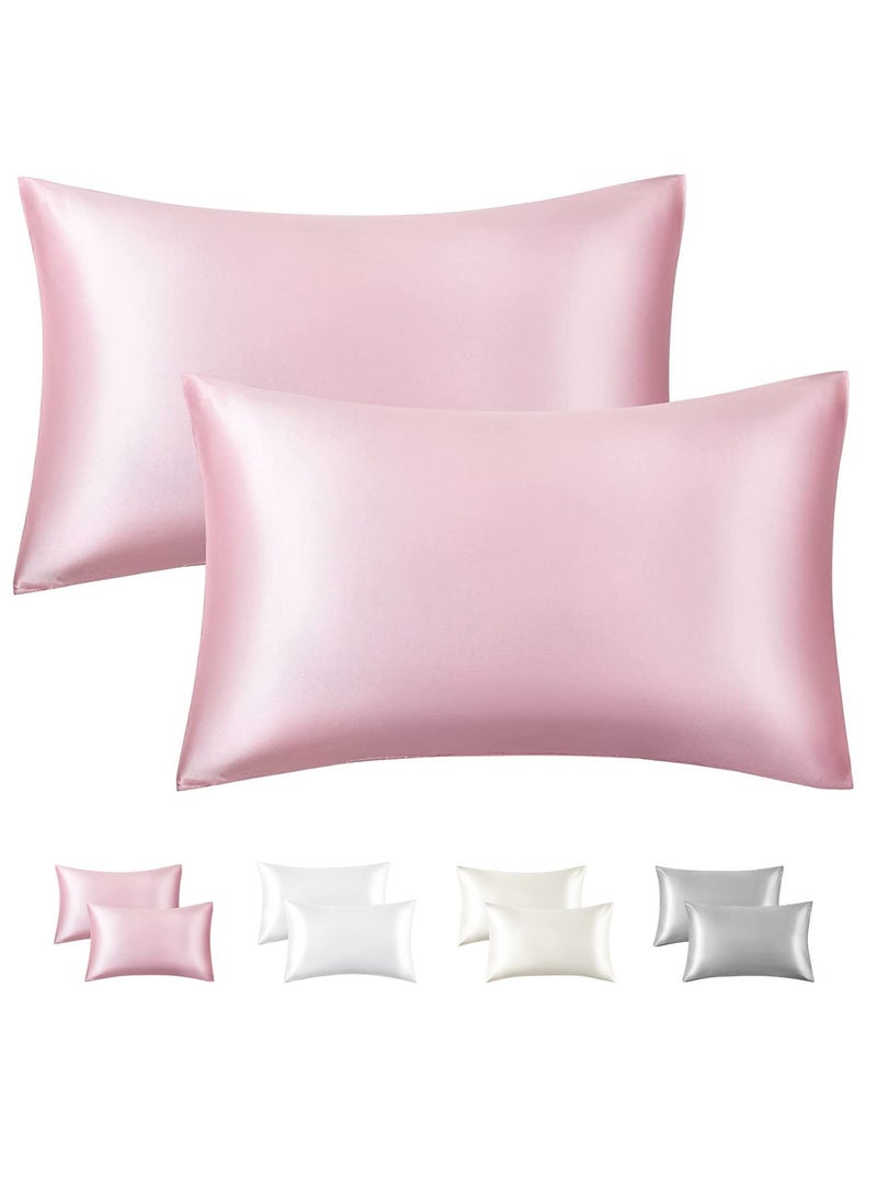 SpireHues Set of 2 Satin Pillowcase With Hidden Zipper  - Image 1
