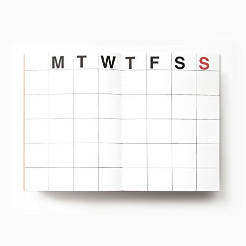 JSTORY Small Monthly Planner Set of 2 Stitch Bound Flat Lay Compact Handy Year Round Flexible Cover Goal/Time Organizer Thick Paper Eco Friendly Customizable A6 16 Months 18 Sheets Each Kraft - Image 2