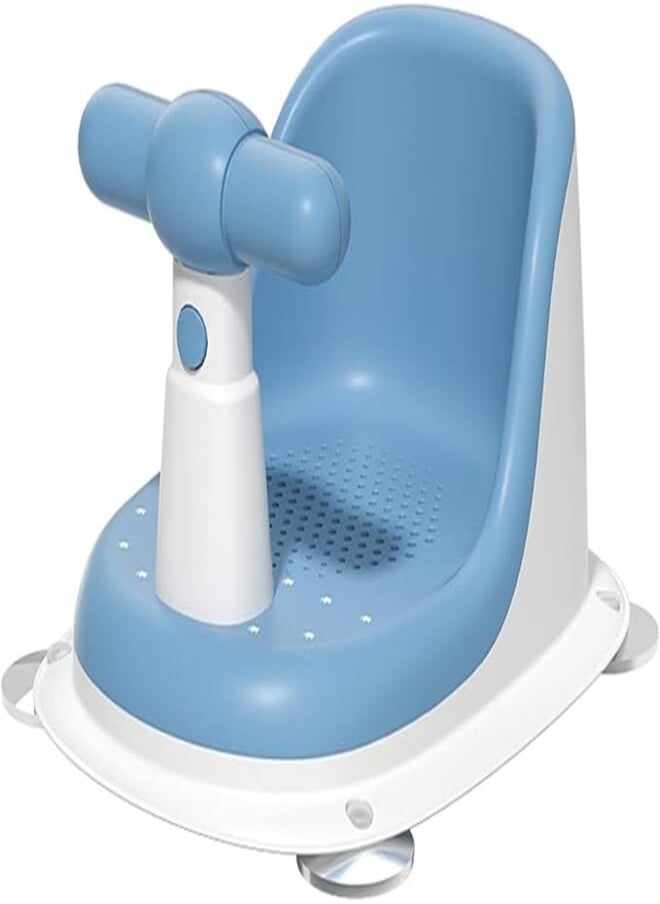 U-HOOME U-HOOME Baby Bath Seat for Sit-up Bathing, Baby Bathtub Chair Safety Anti-Slip Soft Mat Bathtub Ring|Toddler Bathtub Seat with Backrest & Suction Cups for Stability | Infant Bath Seat for 6-18 Months 