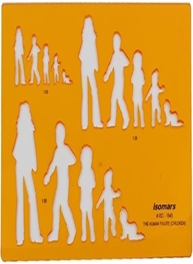 isc1845 - Human figure drawing template - ISO Mars model