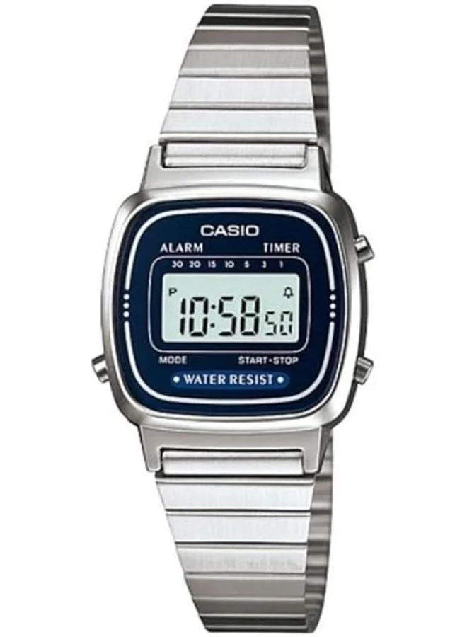 CASIO Women's Stainless Steel Digital Watch LA-670WA-2D - 25 mm