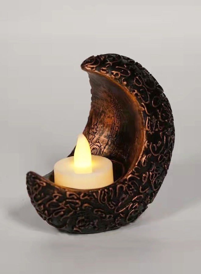 Retro Three-Color Candle Holder, Home Decoration Candle Holder Ornaments, Specially Used for Holiday Party Celebrations During Ramadan And Eid Al-Fitr