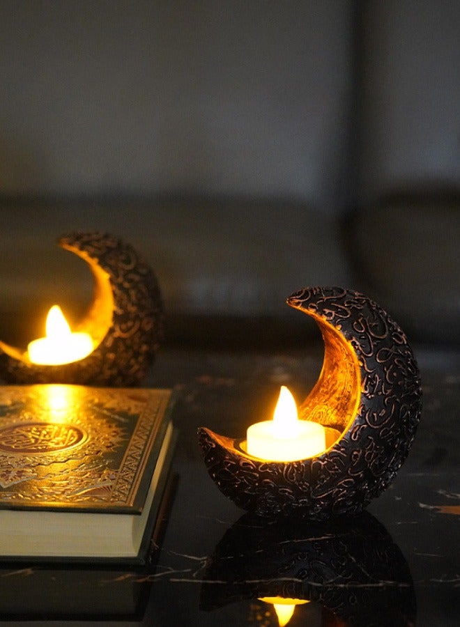 Retro Three-Color Candle Holder, Home Decoration Candle Holder Ornaments, Specially Used for Holiday Party Celebrations During Ramadan And Eid Al-Fitr