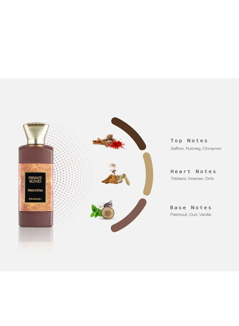 Khadlaj Perfumes  PRIVATE BLEND TOBAC EXTRA EXTRAIT DE PARFUM 100 ML for Men | Best Price UAE