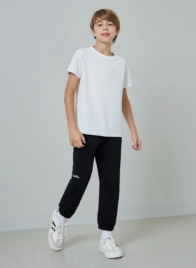 ستايلي Teens Cotton Sports Jersey Athleisure T-Shirt