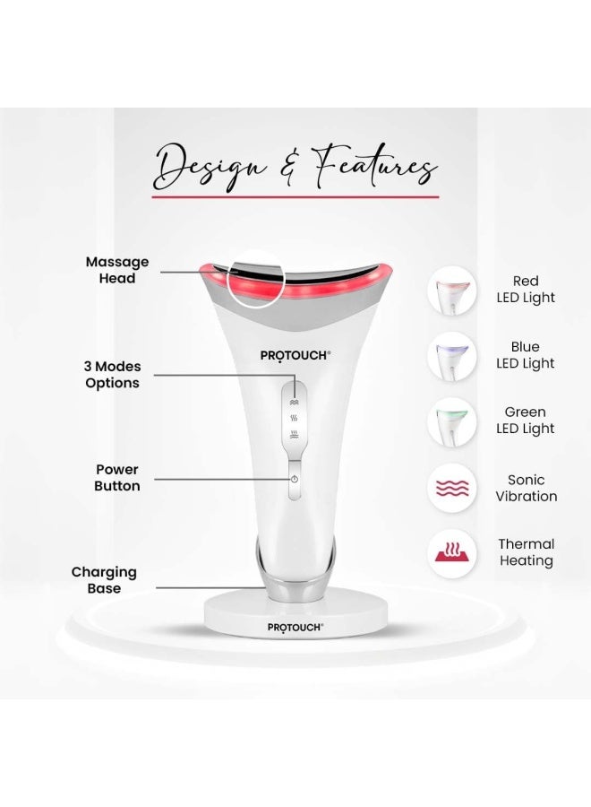 ProTouch Skin Lift Device | For Fine line &amp; wrinkles | Reduces puffiness &amp; Anti ageing | Bright &amp; Firm skin | Portable | For all skin type - Image 3