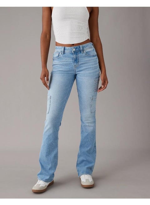 AE Stretch Low-Rise Kick Bootcut Jean