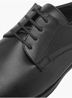 LBL by Shoexpress Men Textured Derby Shoes with Lace-Up Closure  - Image 4