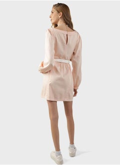 American Eagle Balloon Sleeves Skater Denim Dress  - Image 2