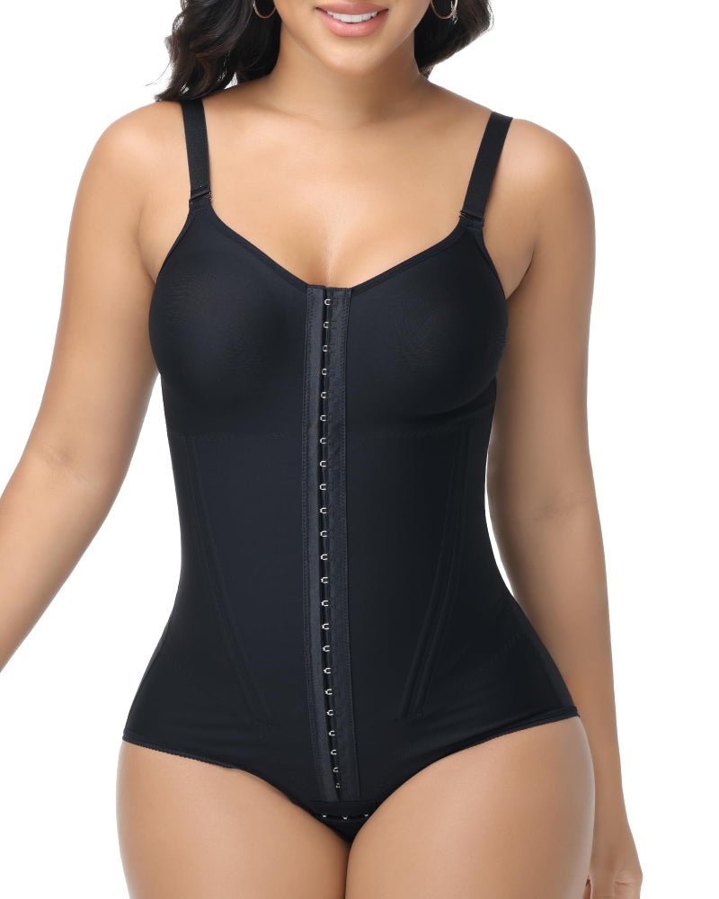 SHAPSHE Curvy Fajas Colombianas Moldeadoras Postpartum High Compression Garment Tummy Control Black L - Image 1